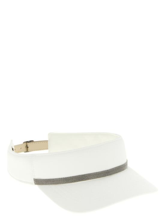  브루넬로 쿠치넬리 썬캡 LDMCAP9T001C007 WHITE - BRUNELLO CUCINELLI