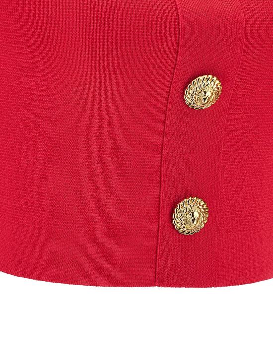  발망 민소매 티셔츠 LDGF1AA415KJ434PK RED - BALMAIN
