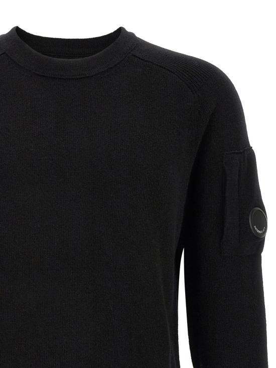  씨피 컴퍼니 스웨터 LD21CMKN085A110149A999 BLACK - C.P. COMPANY