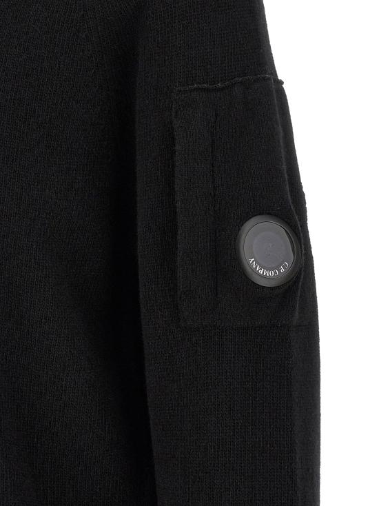  씨피 컴퍼니 스웨터 LD21CMKN085A110149A999 BLACK - C.P. COMPANY