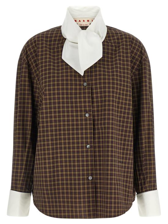  마르니 셔츠 LDCAMA0706QSUTC689CHM61 BROWN