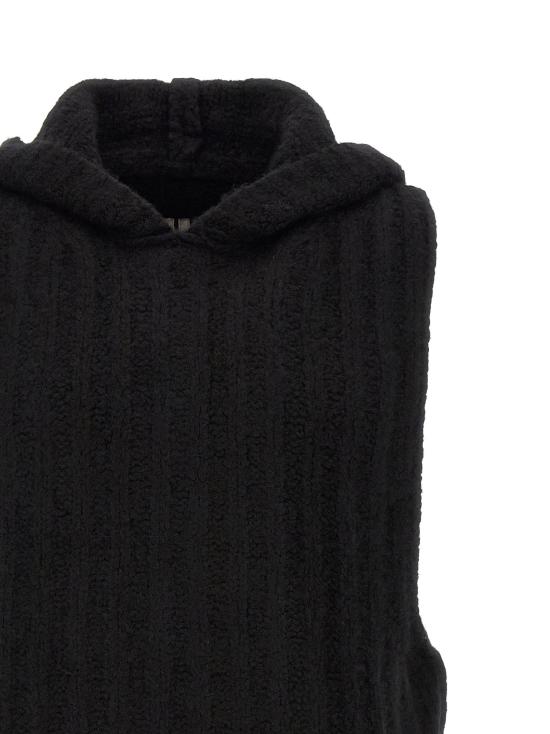  릭 오웬스 후드 티셔츠 LDRR02F4680RIBWSE09 BLACK - RICK OWENS