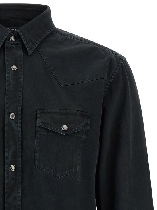  톰포드 셔츠 LDHDS001FMC304NAA BLACK - TOMFORD