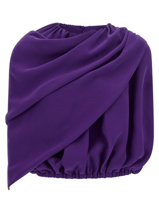  발렌시아가 블라우스 LDA002BXTUN145210 PURPLE