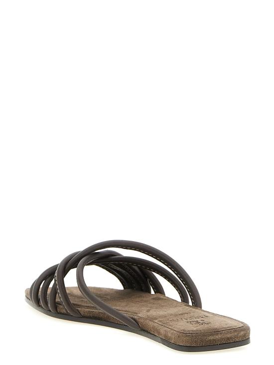  브루넬로 쿠치넬리 샌들 LDMZGAC3239C8279 BLACK - BRUNELLO CUCINELLI