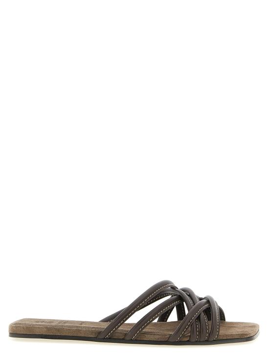  브루넬로 쿠치넬리 샌들 LDMZGAC3239C8279 BLACK