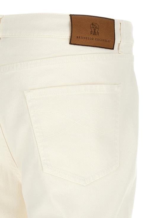  브루넬로 쿠치넬리 데님 팬츠 LDM277PX1290C7210 BEIGE - BRUNELLO CUCINELLI