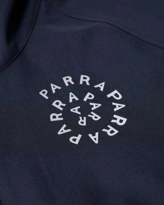  바이 파라 자켓 파라 원형 로고 레인 재킷 네이비 - BY PARRA