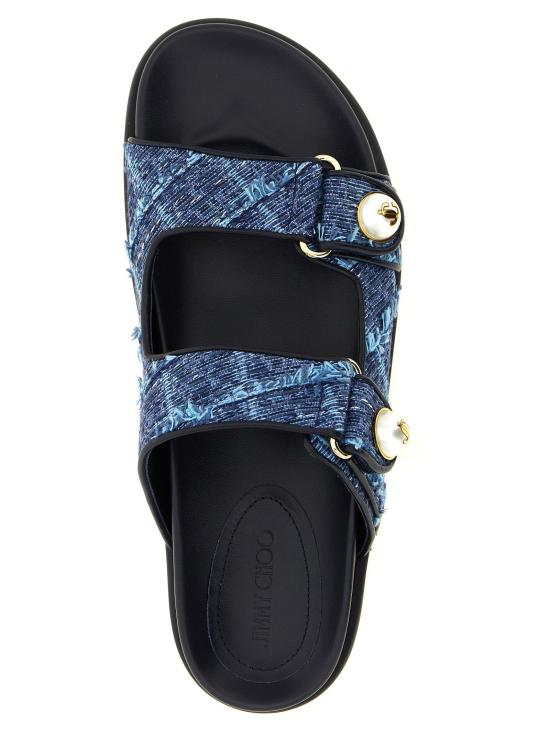  지미추 샌들 LDFAYENCESANDALERQDENIM NAVY - JIMMY CHOO