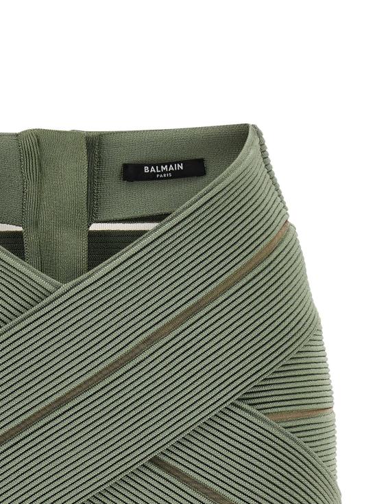 발망 스커트 LDGF0LBB48KJ757EU SAGE GREEN - BALMAIN