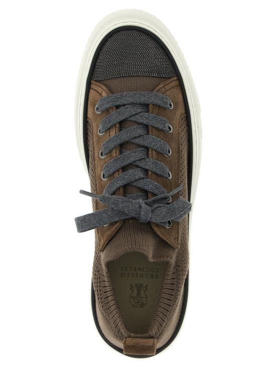  브루넬로 쿠치넬리 스니커즈 LDMZ35G2650C8705 TAUPE - BRUNELLO CUCINELLI