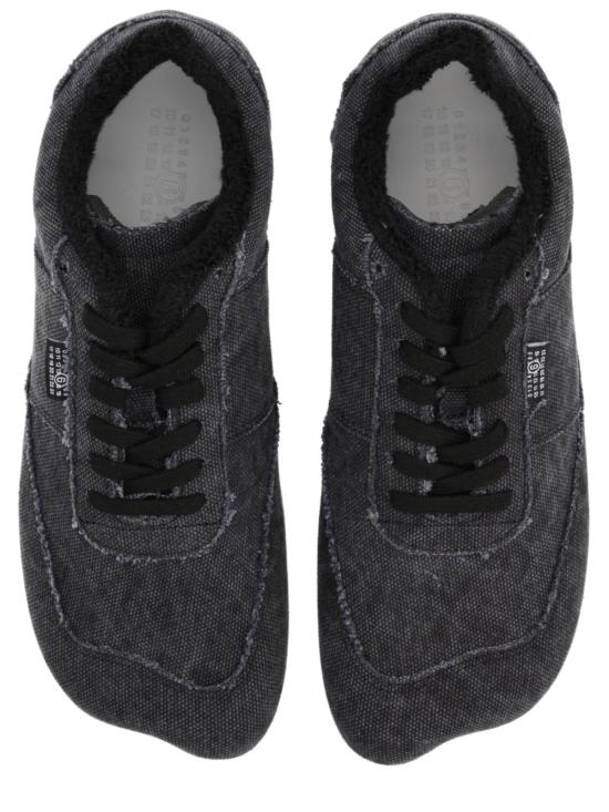  MM6 메종마르지엘라 스니커즈 Mm6 메종 마르지엘라 해부학적 캔버스  차콜 - MM6 MAISON MARGIELA