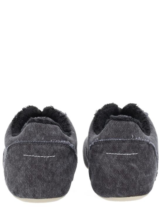  MM6 메종마르지엘라 스니커즈 Mm6 메종 마르지엘라 해부학적 캔버스  차콜 - MM6 MAISON MARGIELA