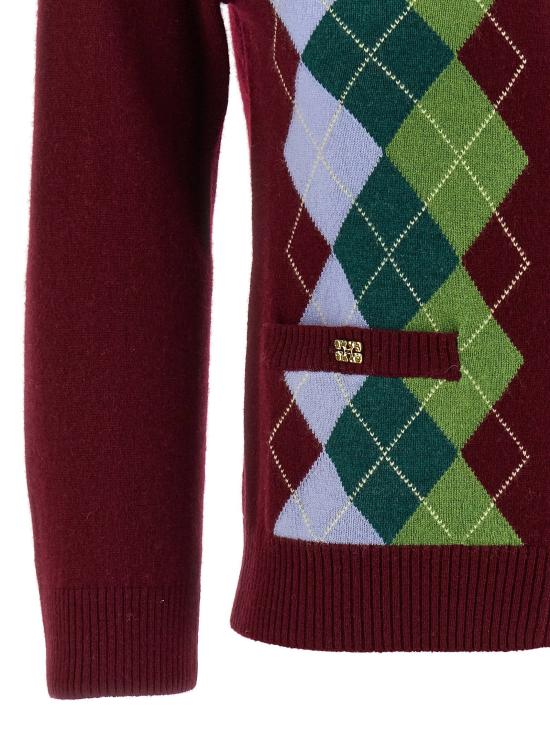  가니 가디건 LDK2532730 BURGUNDY - GANNI