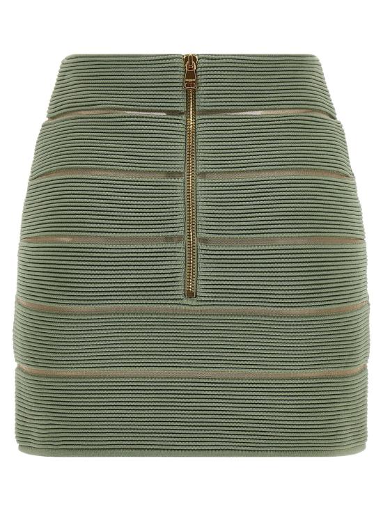  발망 스커트 LDGF0LBB48KJ757EU SAGE GREEN - BALMAIN