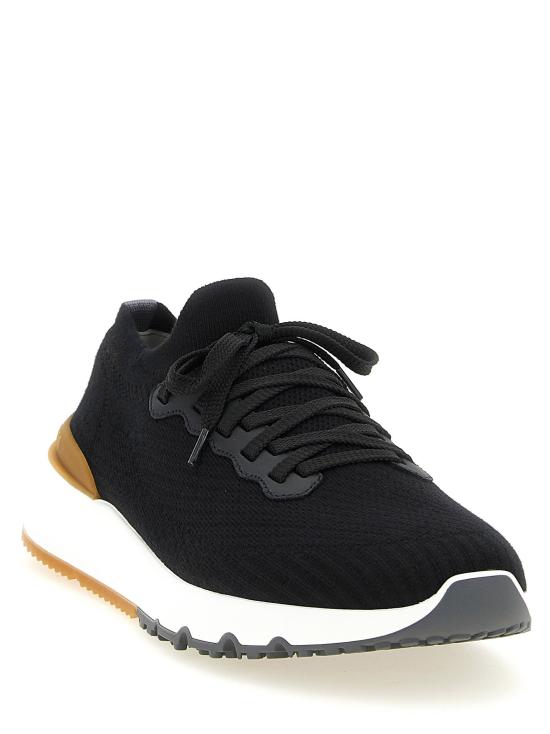  브루넬로 쿠치넬리 스니커즈 LDMZUPMBO252CIK10 BLACK - BRUNELLO CUCINELLI