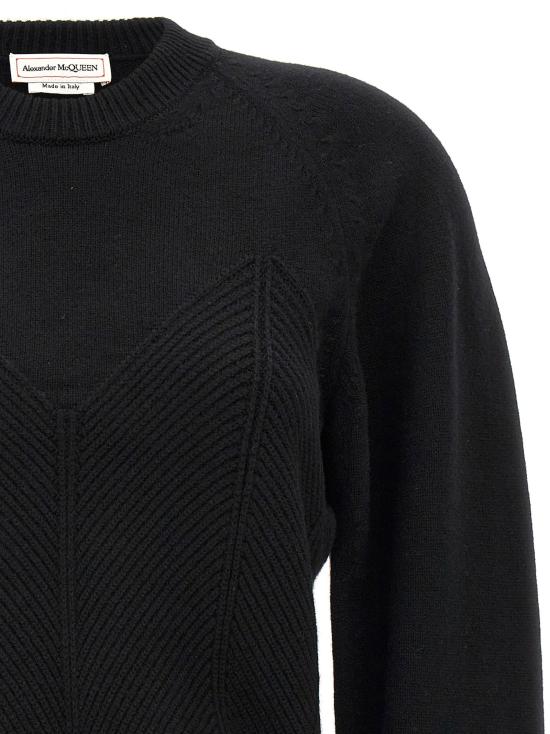 알렉산더 맥퀸 스웨터 LD798349Q1BAP1000 BLACK - ALEXANDER MCQUEEN