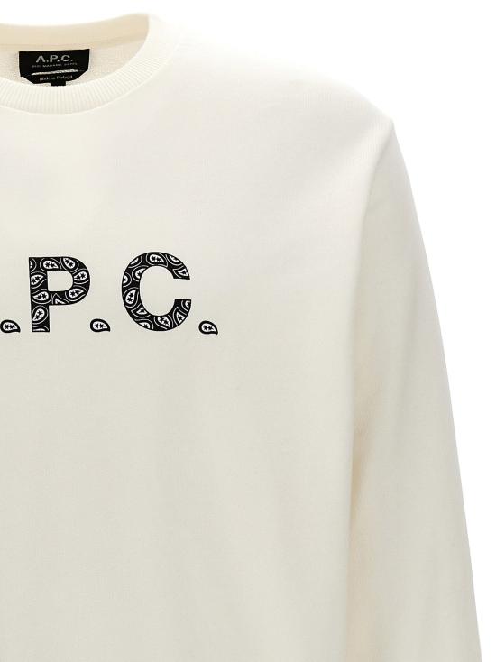  아페쎄 긴팔 티셔츠 LDCOEIPH27886TAG CREAM - A.P.C.