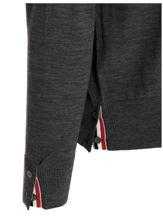  톰브라운 스웨터 LDMKA002AY1014038 CHARCOAL - THOM BROWNE