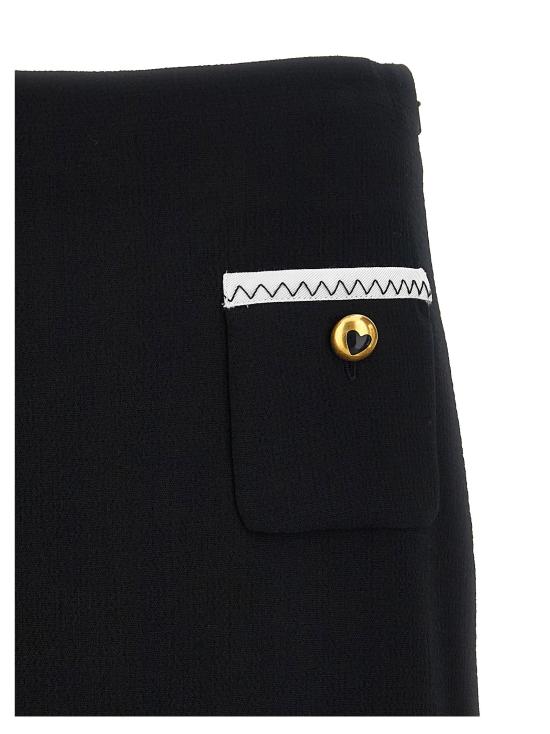  모스키노 스커트 LDJ012155170555 BLACK - MOSCHINO