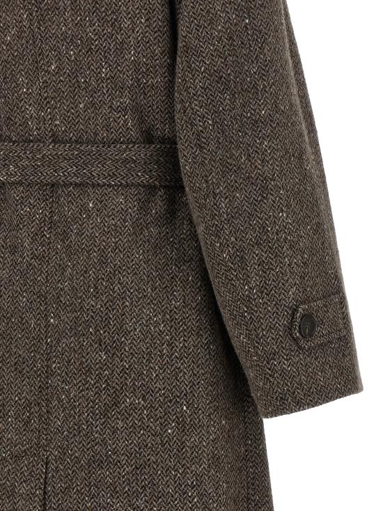  브루넬로 쿠치넬리 코트 LDMG5669766C004 BROWN - BRUNELLO CUCINELLI
