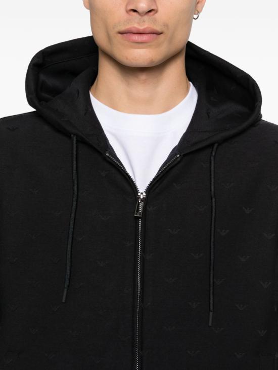  엠포리오 아르마니 후드 티셔츠 EM004867AF13700FB469 P26 BLACK - EMPORIO ARMANI