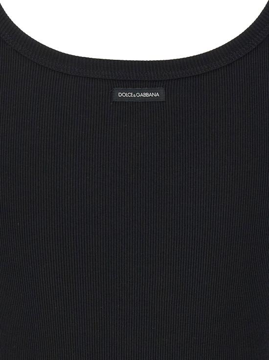  돌체앤가바나 민소매 티셔츠 LDF8U09TFU7AVN0000 BLACK - DOLCE & GABBANA