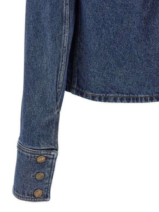  발망 자켓 LDGF1TC215DG086EX BLUE - BALMAIN
