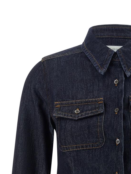  드리스 반 노튼 셔츠 LD2611307323385507 NAVY - DRIES VAN NOTEN