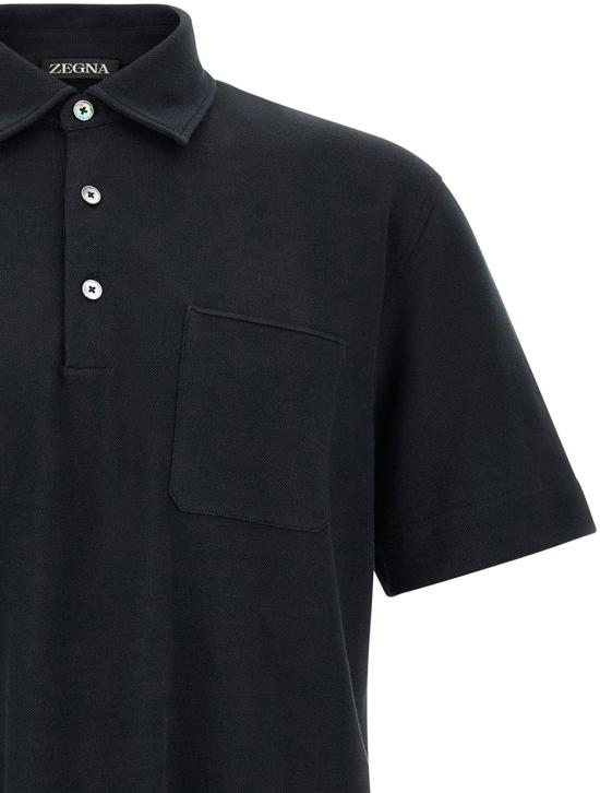 25FW 에르메네질도제냐 폴로 티셔츠 15843469918494 BLUE - ERMENEGILDO ZEGNA