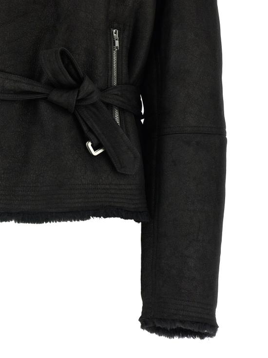  릭 오웬스 자켓 LDRP02F5727LSHCTS0909 BLACK - RICK OWENS