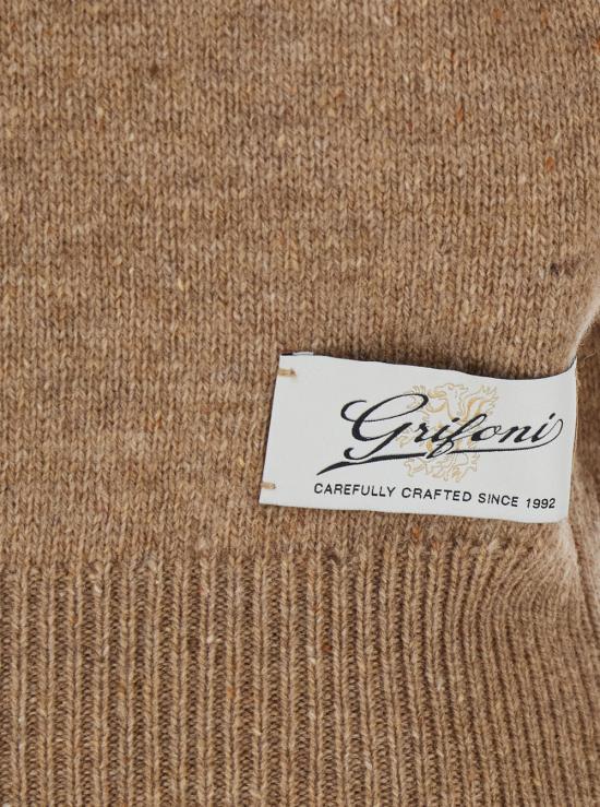 26FW 그리포니 긴팔 티셔츠 G3AC0003ACU62GBISCUIT Beige - GRIFONI