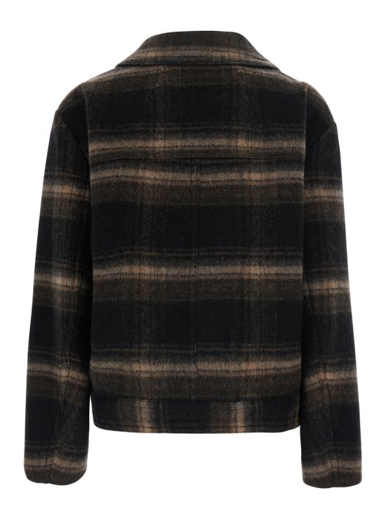26FW 이자벨마랑에뚜왈 에뚜왈 길레안 체크 울 코트 MA0571FAD3D01EBKKI Brown - ISABEL MARANT ETOILE