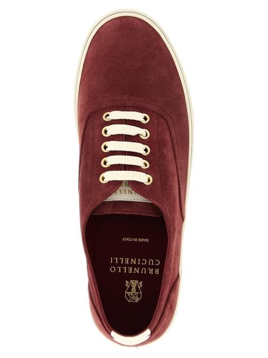  브루넬로 쿠치넬리 스니커즈 LDMZUPIGZ334CEH62 BURGUNDY - BRUNELLO CUCINELLI