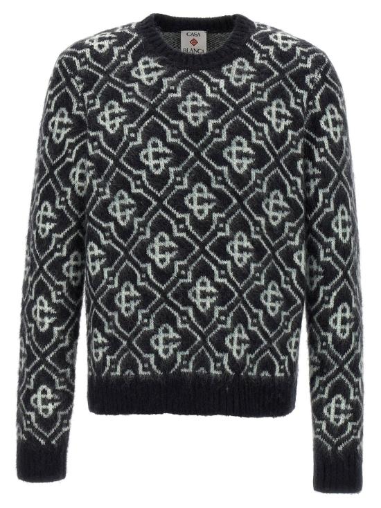  카사블랑카 스웨터 LDMPF25KW100402MONOGRAM BLACK