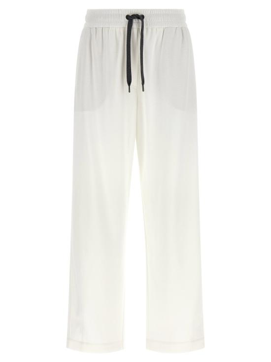  브루넬로 쿠치넬리 트레이닝/조거 팬츠 LDMG927VD199C7220 WHITE