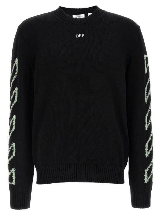  오프화이트 스웨터 LDOMHE087S26KNI00100010001 BLACK
