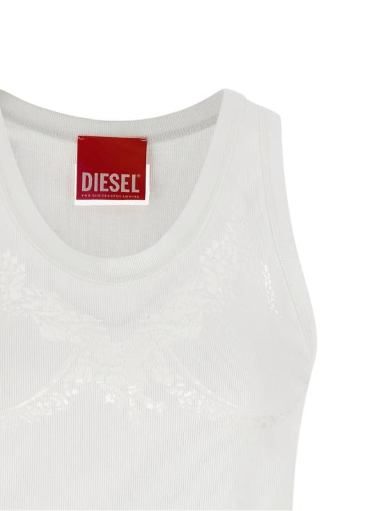  디젤 민소매 티셔츠 LDP018000SPFB100 WHITE - DIESEL