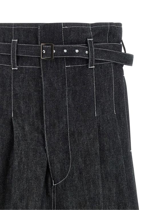  와타나베 준야 데님 팬츠 LDJQP0081 BLACK - JUNYA WATANABE