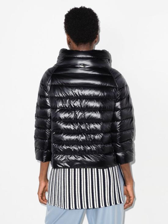  에르노 소피아 레귤러 핏 케이프 다운 자켓 PI0046DIC12017Z9300 AI26 BLACK - HERNO