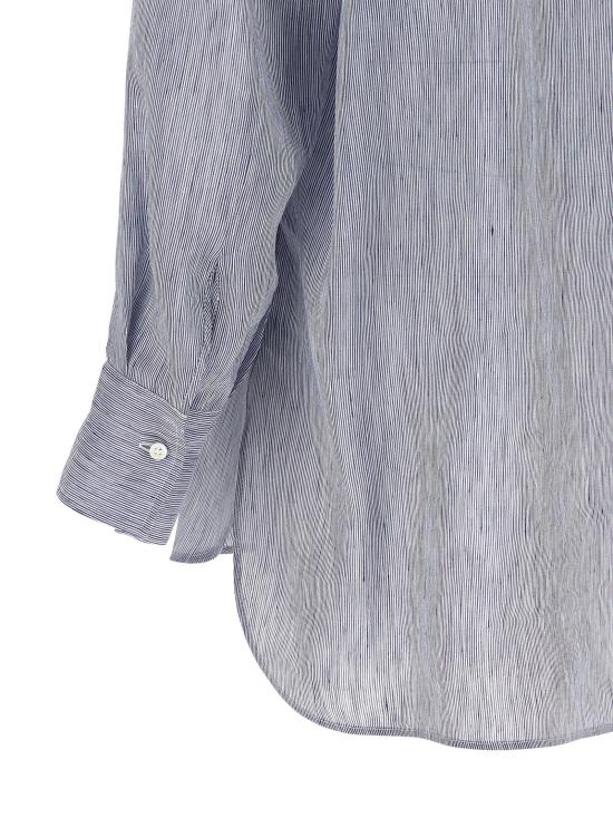  브루넬로 쿠치넬리 후드 티셔츠 LDMH745RH209C001 BLUE - BRUNELLO CUCINELLI