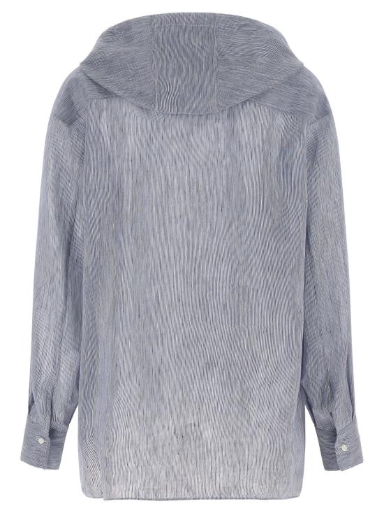  브루넬로 쿠치넬리 후드 티셔츠 LDMH745RH209C001 BLUE - BRUNELLO CUCINELLI