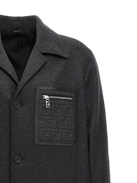  펜디 코트 LDFF0822APOAF0UU0 CHARCOAL - FENDI