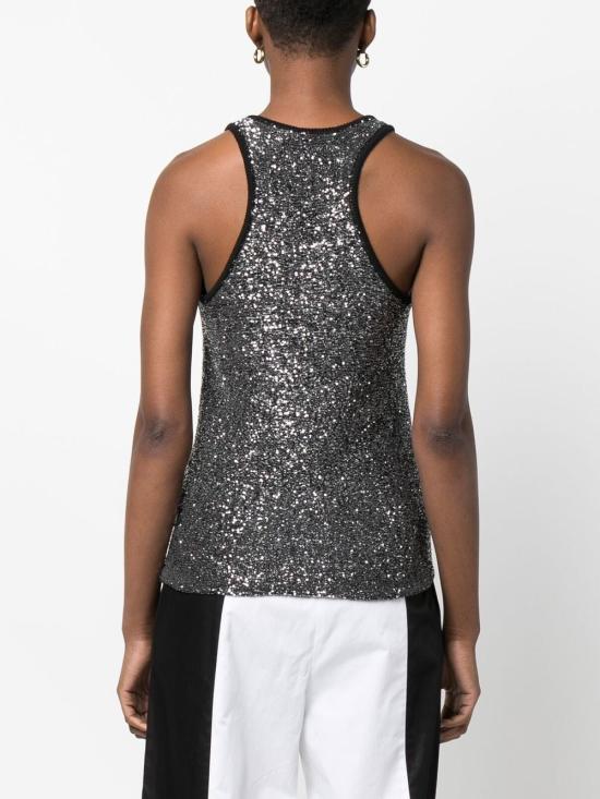  파비아나 필리피 민소매 티셔츠 MADC01W025E011VR2 GUNMETAL GREY - FABIANA FILIPPI