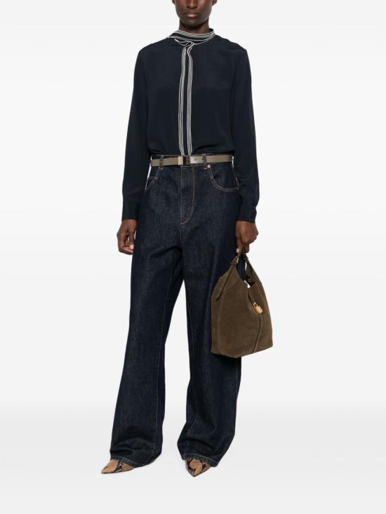  파비아나 필리피 셔츠 CAD216F267M2945146 AI26 NAVY - FABIANA FILIPPI