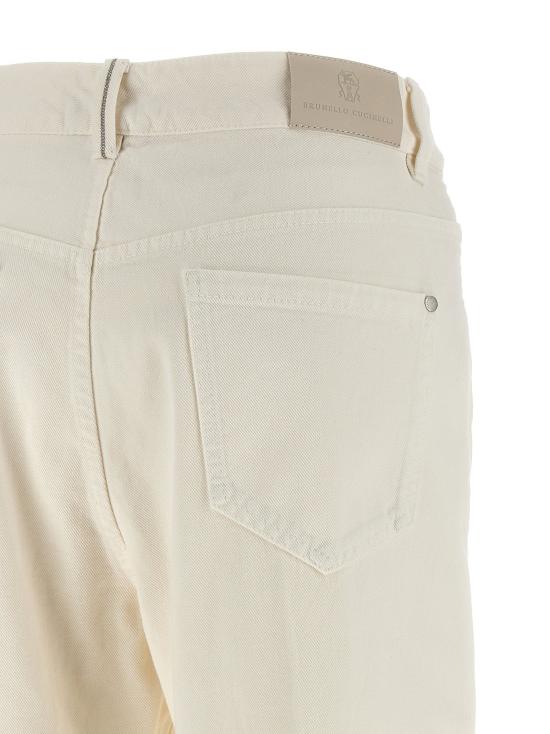  브루넬로 쿠치넬리 데님 팬츠 LDM0H81P5568C1101 CREAM - BRUNELLO CUCINELLI