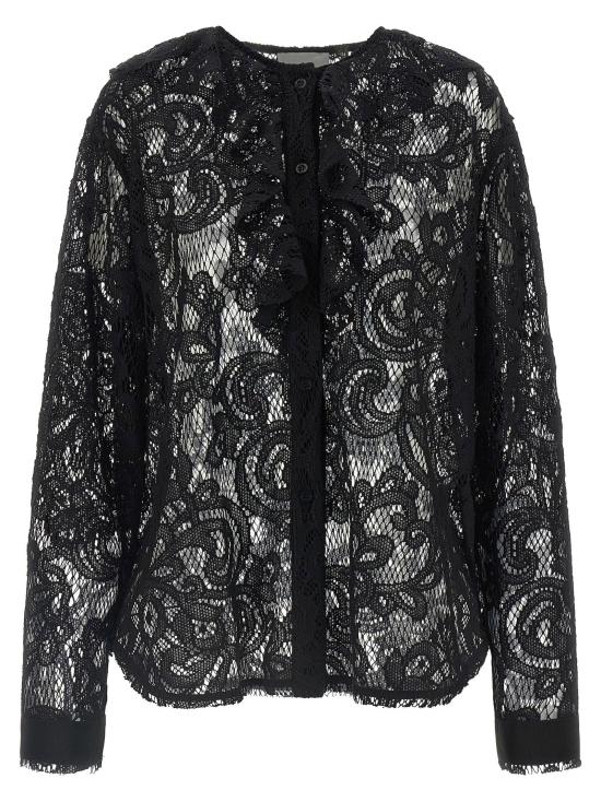  누드 블라우스 LD1103W2625609 BLACK
