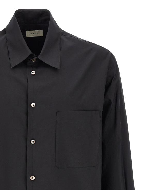  르메르 셔츠 LDSH1236LF1500BK998 BLACK - LEMAIRE