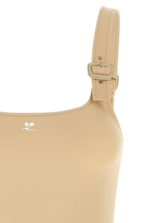  쿠레쥬 탑 LD126JMB055PA00431068 BEIGE - COURREGES