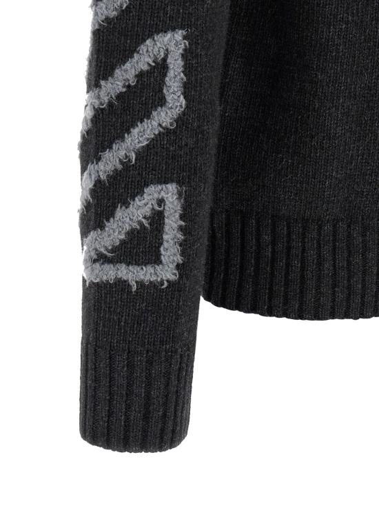 오프화이트 스웨터 LDOMHE087F26KNI00100010010 CHARCOAL - OFF WHITE